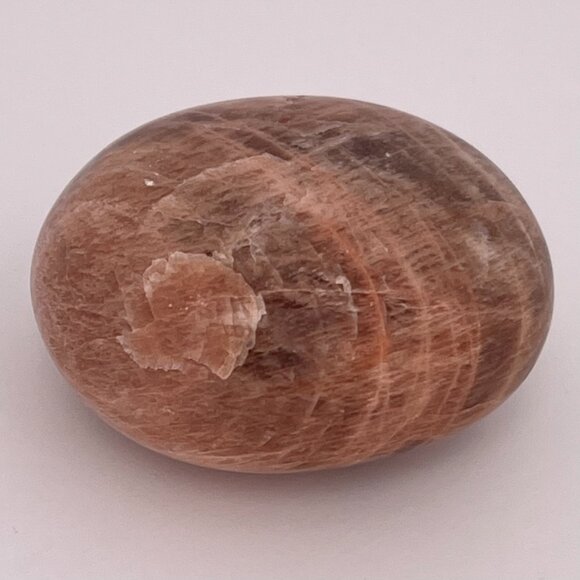 Peach Moonstone Tumbled Palm Stone Talisman - Crystal Enthusiast/Healing Stones - Picture 6 of 12